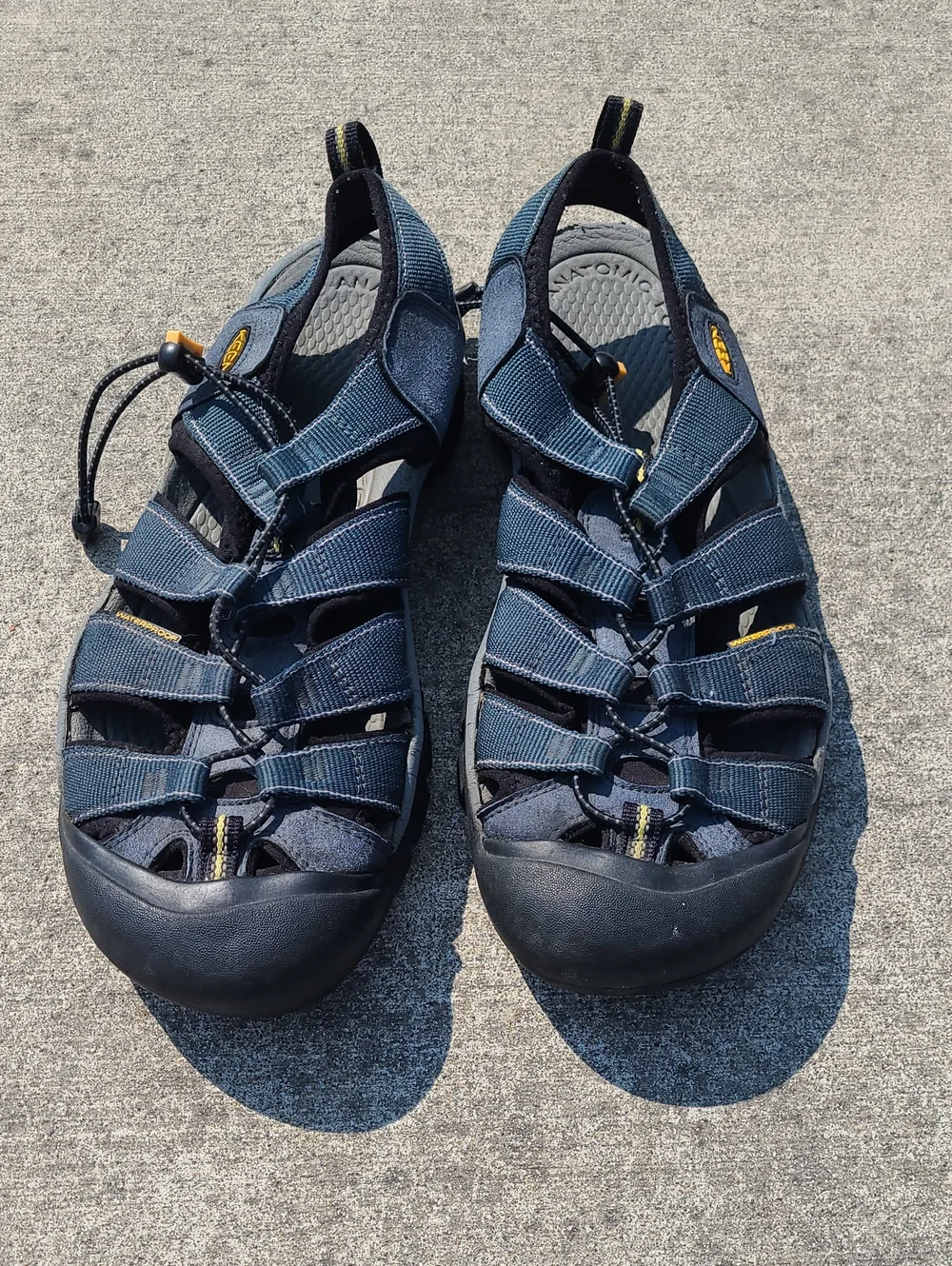 Keen Men's Newport H2 Sport Sandal Navy Blue Strapped Closed-Toe Water Sandals